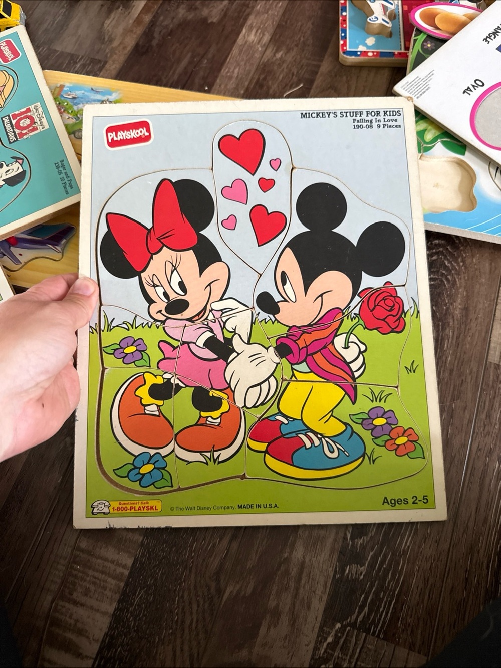 Vintage playskool  Barney and Disney Puzzle Boards - Assorted Kids Toy Puzzles - Picture 4 of 8